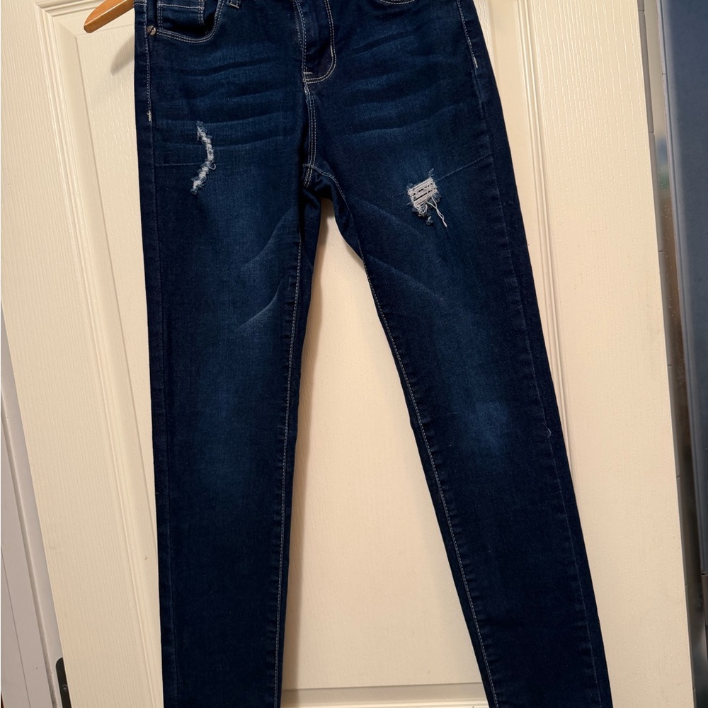 GOGO Dark Blue Women's Skinny Jeans